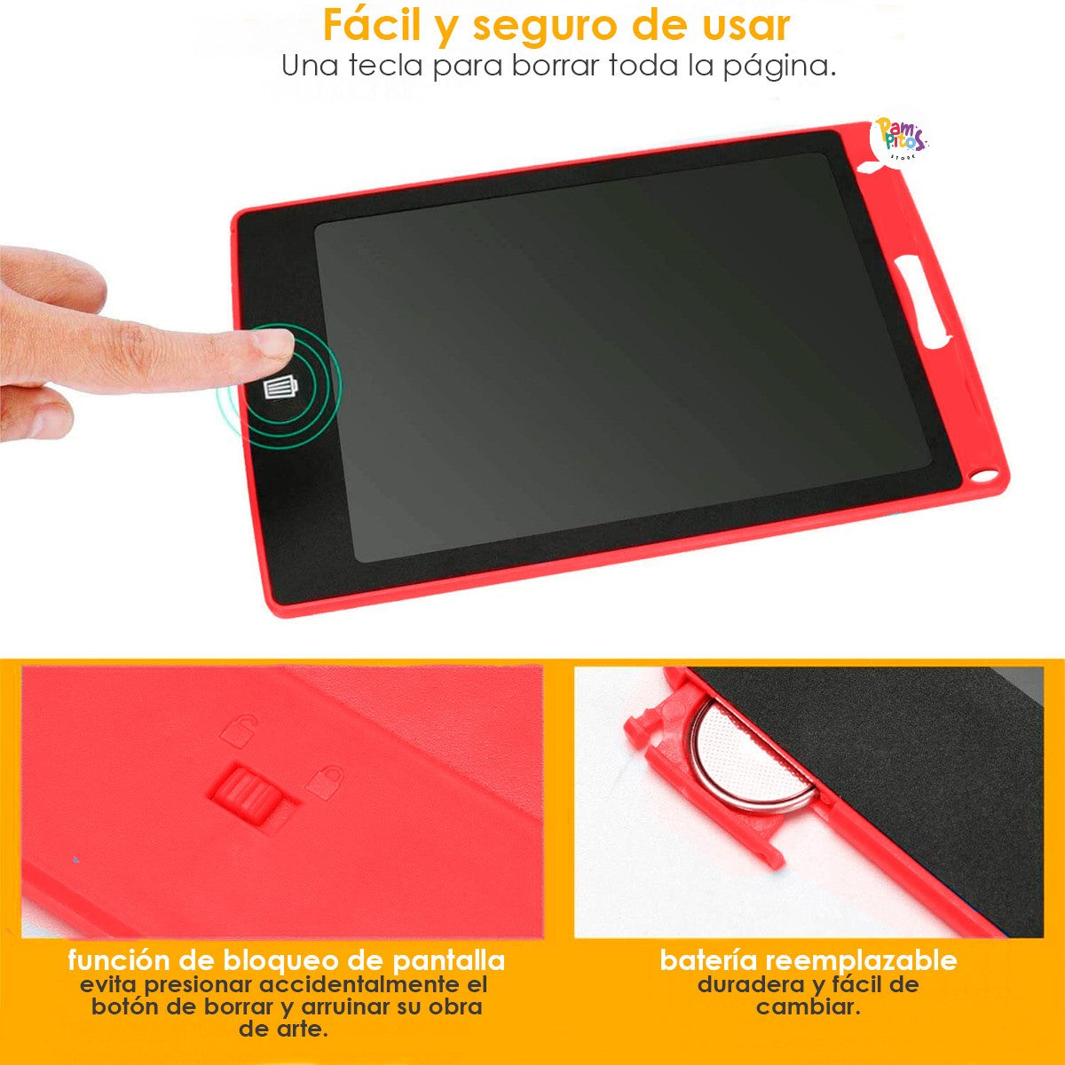 Tablet LCD para niños - Escritura y Dibujo