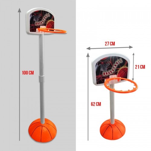 Cancha Baloncesto Portable Mini Aro + Balón + Malla