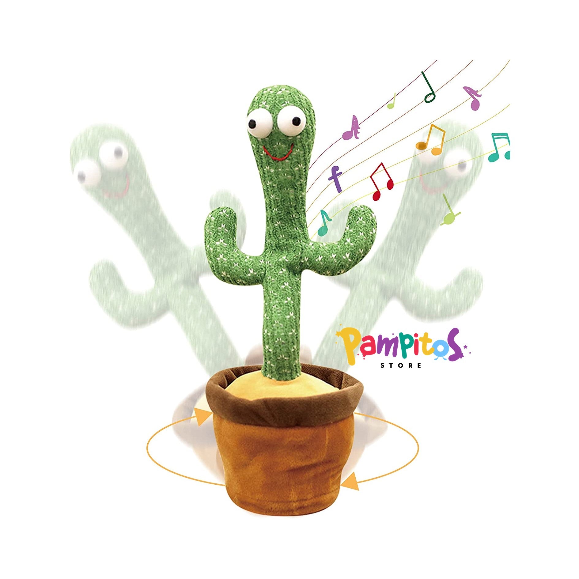 Juguete Cactus Bailarín Recargable Con 120 Cancion Español
