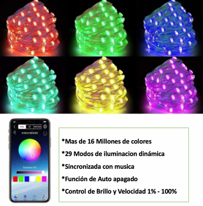 Luces LED Controlado por App  Multicolores❗