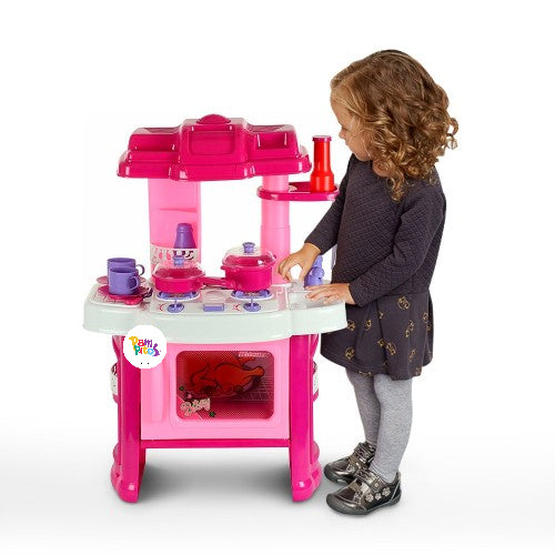 Cocina Infantil Grande Completa Luces Sonidos